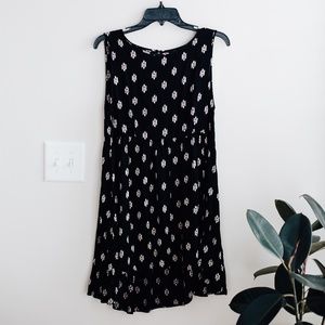 Forever 21 Black Patterned Dress